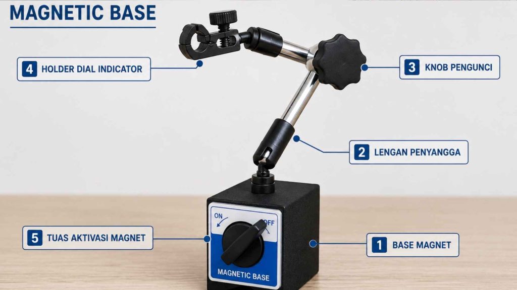 Bagian-bagian magnetic base